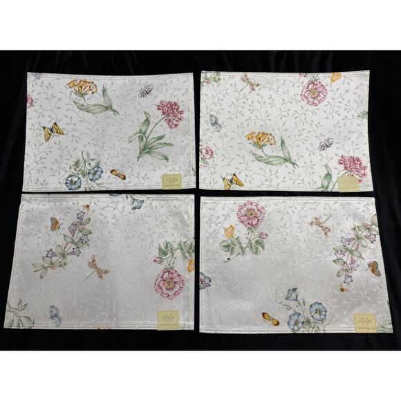 Lenox Butterfly Meadow LOT of 8 Placemats NEW - Picture 3 of 3
